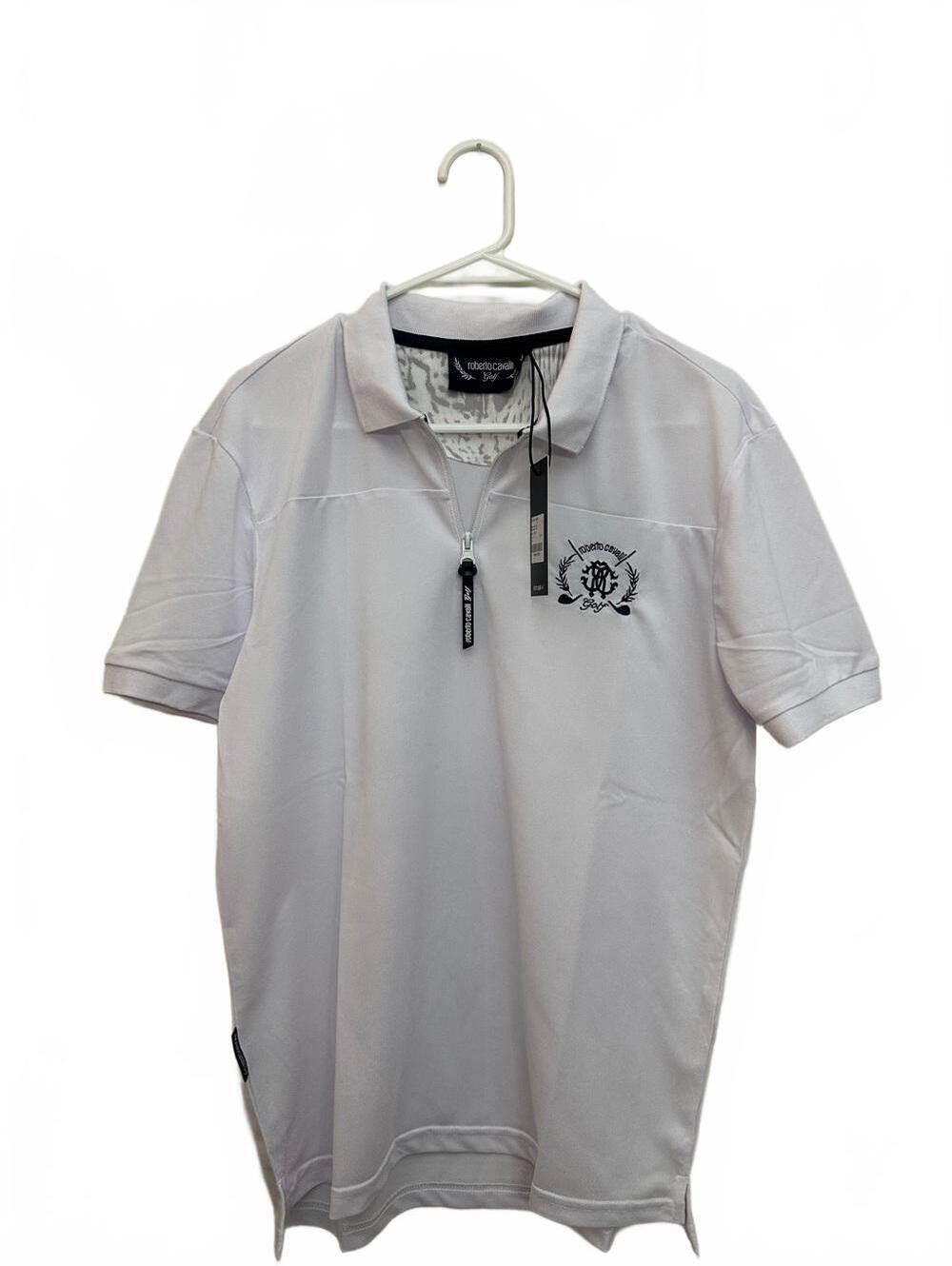 Roberto Cavalli Golf Short-Sleeve Polo with quarter-Zip
